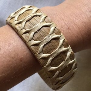 Lauhala Natural Woven Bangle Bracelet